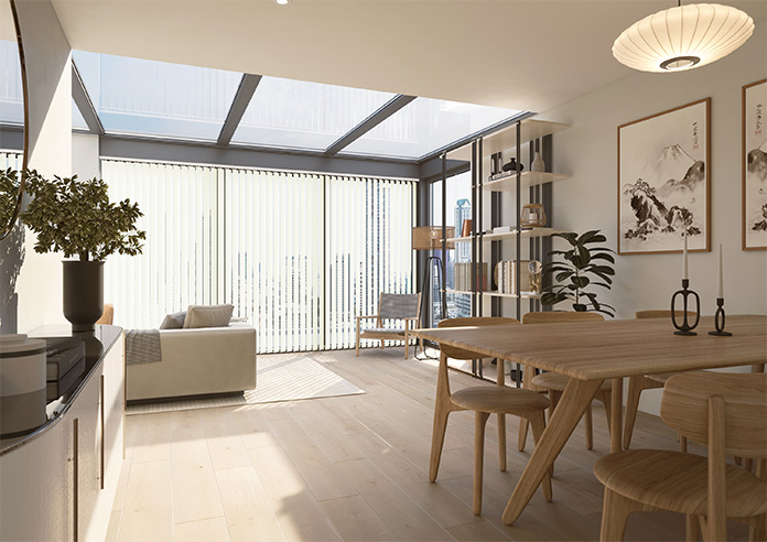 Andromeda, Breeze White - Vertical Blind - Image 7